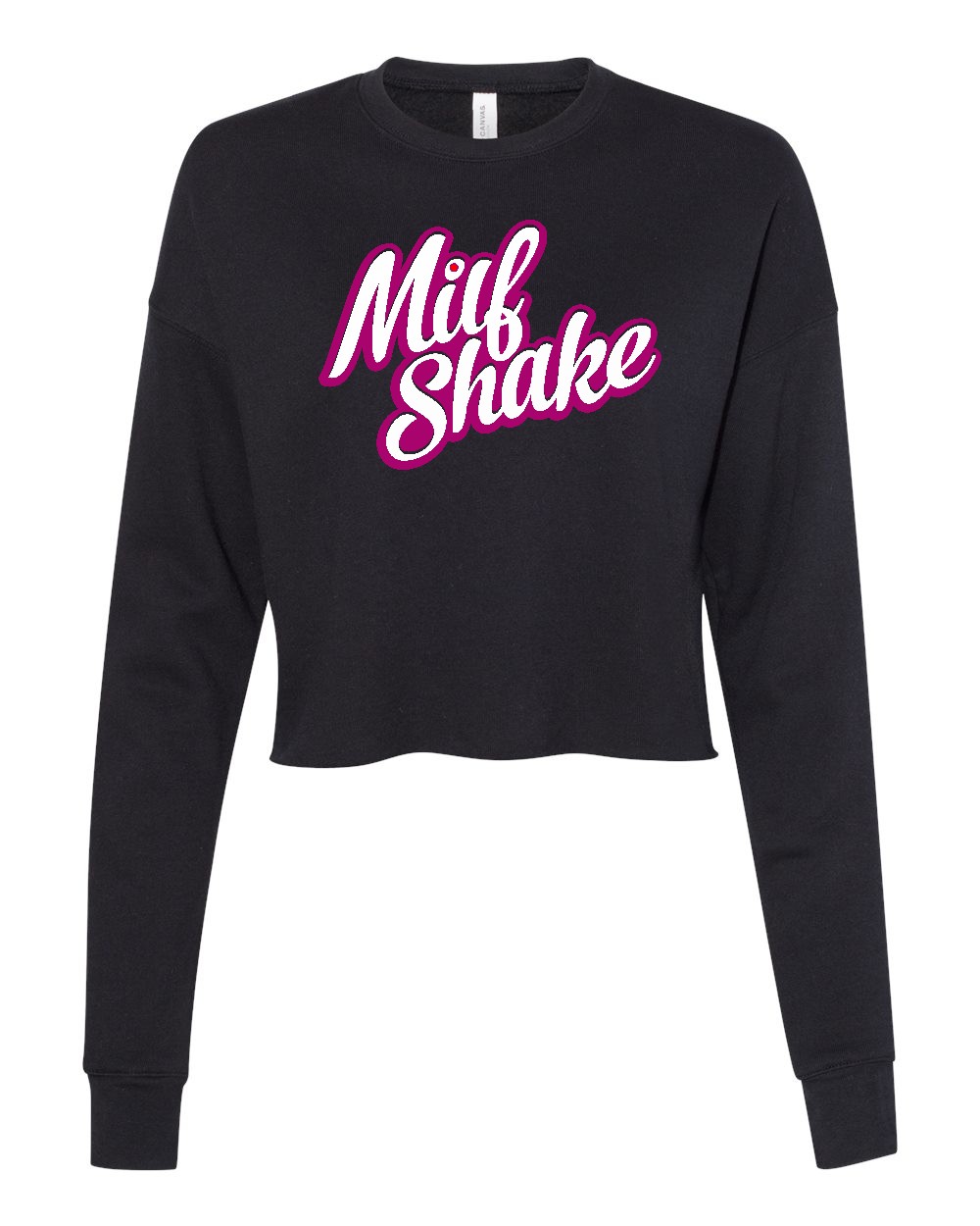 Milf Shake Cropped Crewneck Fleece Sweatshirt - Image 2