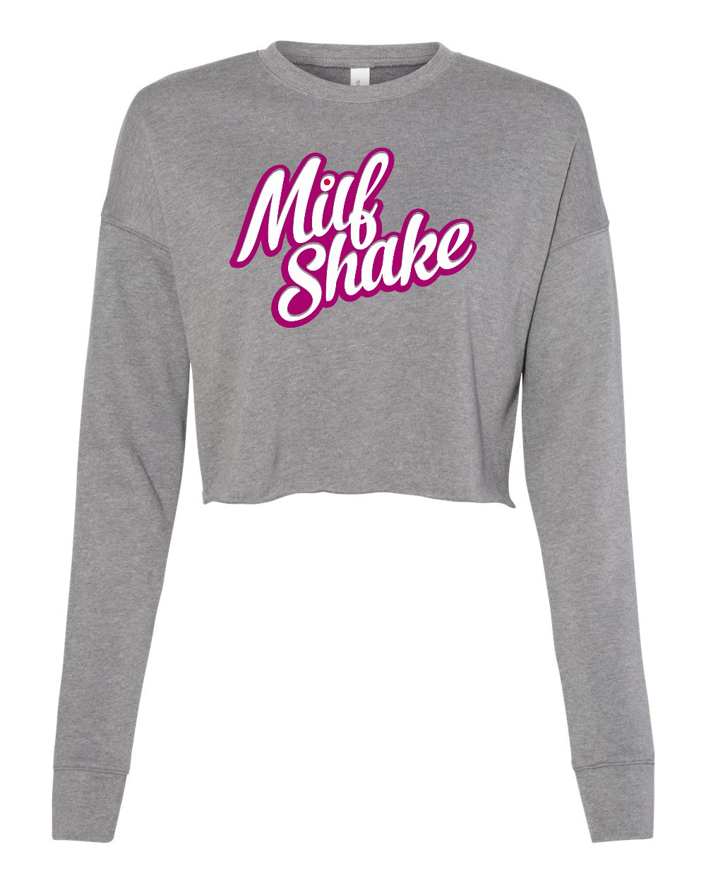 Milf Shake Cropped Crewneck Fleece Sweatshirt - Image 6