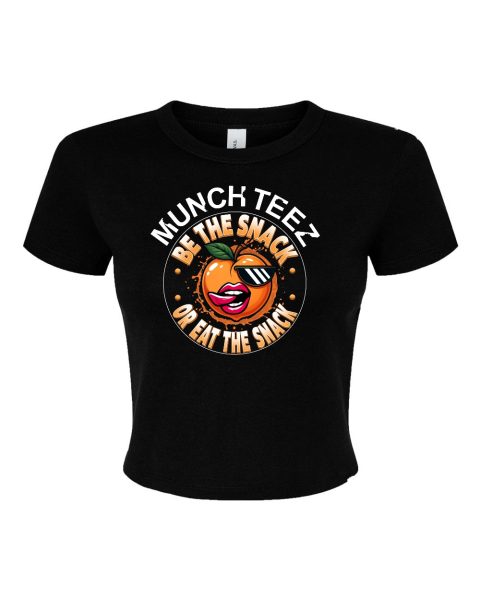 Peach Munch Womens Micro Rib Baby Tee